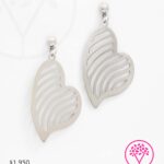 ARETES CORAZÓN PLATEADO
