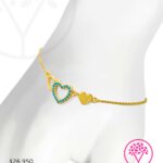 PULSERA CORAZÓN DORADA