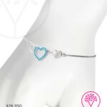 PULSERA CORAZÓN PLATEADA
